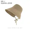 Chapéu de Palha de Algodão e Linho Estilo Japonês para Mulheres, Chapéu de Sol Respirável de Aba Larga para Verão, Chapéu de Pescador Trançado para Férias na Praia