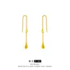Tienda de oro con línea de oreja de calabaza antigua arena dorada nuevo estilo nacional chino estilo nacional pendientes de calabaza calabaza pendientes al por mayor