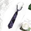 Corbata jk para mujer, estilo universitario, uniforme de estilo japonés, camisa a cuadros, corbata pequeña, uniforme escolar para estudiantes masculinos, estilo pareja perezosa