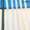 Nuevo Más Vendido 1.5cm Estilo Tweed Malla Perla Cristal Código de Barras DIY Accesorios para Escote Cinta Adhesiva Accesorios para Ropa