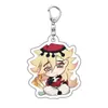 Llavero de Demon Slayer Colgante Acrílico con Forma de Ojo Regalo para Convención de Anime Merchandising Merchandising del Primero de Mayo