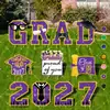 Cartel para el Jardín de la Temporada de Graduación 2027, Cartel de Suelo para la Temporada de Graduación, Decoración Impermeable para el Césped al Aire Libre, Cartel de Colores GARD
