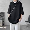 2025 Verano Nuevo Talla Grande Fresca Manga Corta Floral Camisa Polo Estilo Japonés Simple Suelta Manga Tres Cuartos Camiseta Casual