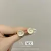 Pendientes de Flor Roscados de Nuevo Estilo Coreano para Mujer, Lujo Ligero, Pendientes Únicos y Exquisitos de Perlas con Borlas, Pendientes Versátiles de Gama Alta