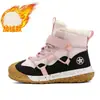 Botas de nieve para niños Gioop, engrosadas y acolchadas para abrigar en el invierno del noreste, zapatos de algodón para exteriores para niños, resistentes a la nieve, al desgaste y antideslizantes