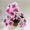 Los fabricantes venden película de tres puntas Mini pequeña flor artificial de phalaenopsis decoración artificial de boda película flor falsa