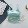 Top de Tirantes Caliente Sexy y Atractivo para Mujer con Tirantes Plisados, Copas Incorporadas, Escote Amplio y Hermoso Diseño en la Espalda