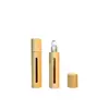 Botella de Vidrio con Rodillo de Madera de Bambú 10ml Botella de Bambú para Roll-on 10ml Botella de Bambú para Aceite Esencial Protección Ambiental Natural Botella de Bambú Embotellada