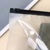 Bolsa de Embalaje Horizontal para Sujetador con un Lado Mate, Bolsa Transparente con Cierre para Ropa Interior, Plástico Grueso de Alta Calidad Tipo Cierre para Almacenamiento