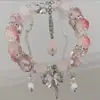 Nuevo Pulsera Geométrica de Cristal Estilo Chino para Niñas Ins Pulsera Dulce de Cuentas Rotas para Estudiantes Joyería de Moda Versátil Venta al por Mayor