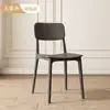 Silla de Plástico de Lujo Ligero Respaldo Silla Ocio Comercial Taburete Negro Comedor Restaurante Mesa y Sillas de Comedor Uso en el Hogar