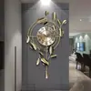 Nuevo Reloj de Pared Creativo de Hierro Estilo Chino para Decoración de Pared de Sala de Estar y Entrada, Adecuado para Comedor, Estudio y Sala de Estar del Hogar, Reloj Silencioso