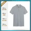 Camisas Polo de Algodão Puro de Alta Qualidade, Roupas de Trabalho, Camisetas de Manga Curta de Seda Gelada para o Verão, Camisas Culturais para Grupos, Logo Impresso Personalizado