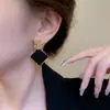 Pendientes Cuadrados Geométricos Diseño de Nicho Pendientes Negros Retro 2024 Nuevos Modernos Lujo Accesible Pendientes de Gama Alta