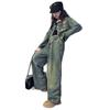 Traje de Mezclilla para Niñas Otoño 2025 Nuevo Estilo Moda para Niños Pequeños y Mayores Ropa Infantil Chaqueta de Mezclilla Conjunto de Dos Piezas