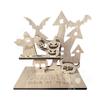 Artesanías de madera transfronterizas para Halloween, Acción de Gracias, candelabro de calabaza, adornos de escritorio, ambiente festivo, productos decorativos de madera