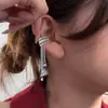 Puños de Oreja con Borla Adelgazantes para el Rostro, Estilo Minimalista, Puños de Oreja Largos de Cadena de Tres Capas a la Moda, Aretes sin Perforación