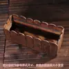 Maceta colgante, Macetero de madera rectangular para valla, Jardinera de madera anticorrosión para verduras, Canaleta para flores, Soporte para flores en barandilla de balcón, Exterior