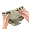Bragas Sexys para Mujer con Letra de Deseo Puro en la Cintura Hueca, Malla Semitransparente, Cintura Media, Ajustadas a la Cadera, Triángulo de Algodón Puro en la Entrepierna