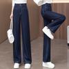 Pantalones vaqueros de pierna ancha y estrecha de Tencel Lyocell para primavera y verano para mujer, nuevos pantalones rectos adelgazantes de cintura alta y combinación perfecta para 2025.