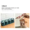 Conjunto de Caixas de Temperos para Cozinha com Tampas, Pote de Sal, Caixa de Armazenamento de Condimentos Doméstico com Colher