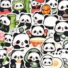 128 Pegatinas Populares Simples Lindas de Panda Alto Valor Versión Q Estilo Ins Nicho Tesoro Nacional Pegatinas de Panda Bricolaje