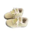 Tênis Brancos Fofos de Solado Grosso Versátil Casual Estudante Board Shoes Feminino 2026 Novo Outono/Inverno Tênis Pão Quente Feminino
