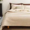 Funda de Cama de Algodón Lavado a Rayas de Colores Estilo Nuevo Primavera Verano 2026 Pieza Única