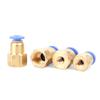 Conector Rápido Pcf Cobre Rosca Interna Pneumático Fio Interno Conector de Engate Rápido Tubo de Ar 4-01/6-02/8/10/12mm