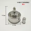 Lámpara de Alcohol de Acero Inoxidable 200ml/400ml Portátil para el Hogar a Prueba de Explosiones Tapa de Rosca Espesa Lámpara de Alcohol para Calentamiento de Laboratorio