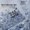 Diamantes Sueltos Ss4 Ab Rhinestones en Forma de Abanico King para Uñas, Rhinestones Super Brillantes en Forma de Abanico, Rhinestones Redondos de Vidrio Iridiscentes Aurora con Base Plana