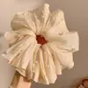 Scrunchie de rede retrô de alta qualidade, elástico de cabelo versátil oversized estilo coreano, acessório de cabelo de alta elasticidade para outono e inverno