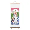 Pintura colgante de Son Guanyin Vista de Gran Misericordia del Mar de China Meridional Retrato de Guanyin en rollo Pintura Buscando Hijo para Ayudar Bebé Embarazado Pintura Decorativa
