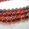 Pulsera Clásica de Ámbar Sanguíneo Birmano de 108 Cuentas Multicírculo de Ámbar Resina para Hombres y Mujeres Rosario Listo para Usar al por Mayor Zen