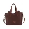2026 Nuevo Bolso de Moda de Color Sólido Bolso Cubo Vintage para Hombro para Mujer Estilo Coreano Bolso Cruzado Simple Elegante para Mujer