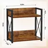 Prateleira de Armazenamento de Camada Dupla de Ferro Forjado Rack de Encaixe para Bancada de Armário de Cozinha Prateleira de Armazenamento de Condimentos Prateleira de Armazenamento de Cosméticos para Banheiro