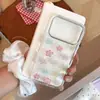 Flores Coloridas Brillantes Adecuadas para Funda de Teléfono Apple 17 iPhone 16 Transparente Repujado 13 Anti-Caídas 15 Estilo Fresco 18