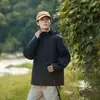 Gorro plegable, chaqueta laminada de una sola capa para hombre y mujer, abrigo exterior cortavientos e impermeable, adecuado para ir al trabajo, ropa de trabajo, grupo de tallas grandes