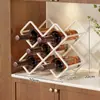 Rack de Vinhos Armário de Sala de Estar Rack de Vinho Tinto em Forma de Losango Acessível Luxo Rack de Armazenamento de Vinho Branco Aparador Armário de Vinhos Rack de Exibição Rack de Armazenamento