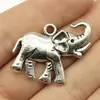 33x30 mm 10 g Plata Antigua Accesorios DIY Material de Colgante Lindo Animal Elefante Colgante