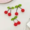 Punto Cereza Bola de Pelo Alta Elasticidad Bola de Pelo DIY Linda Pasador para Niños Alta Elasticidad Hoja DIY Accesorios para Ropa Accesorios