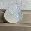 Pendente de Buda de Calcedônia Atacado Pingente de Ágata Branca Verde Vermelha Colar com Pingente de Buda Maitreya Buda Sorridente de Jade Fornecimento ao Vivo