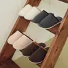 Zapatillas de felpa de algodón gruesas para mujer, zapatillas antideslizantes de interior para otoño e invierno para hombre, zapatillas de algodón cálidas y cómodas para el hogar para parejas, de suela suave