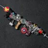Película de Animación de Dibujos Animados Más Vendida Europea y Americana Transfronteriza Avengers Capitán América Pulsera Panjia Joyería DIY