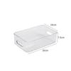 Caja de Almacenamiento de Cosméticos de Escritorio para el Hogar Contenedor de Almacenamiento de Alimentos Transparente para Refrigerador Caja de Clasificación de Almacenamiento de Plástico para Dormitorio