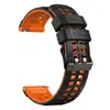 Novo Modelo do Fabricante Adequado para Samsung, Huawei, Garmin, Padrão Diagonal Universal Fivela de Duas Fileiras Pulseira de Relógio de Silicone 22mm Pulseira Esportiva