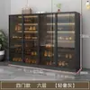 Gabinete para Zapatos Gabinete de Entrada Gabinete de Vidrio para Zapatos Doméstico Gabinete de Almacenamiento Gabinete de Almacenamiento Montado en Pared Integrado Puerta Gabinete de Almacenamiento para Pasillo Zapatero