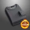 Venta de liquidación: encuentra grandes ofertas en camisetas de manga larga de moda para hombre, cuello redondo, otoño/invierno, con forro polar, camisetas térmicas cálidas para exportación