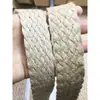 9cm 6cm 5CM de largura fita plana de juta corda plana de juta material de cinta de cinto de decoração de embalagem
