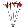 Juguete para Gatos Caña de Pescar con Plumas de Colores, Palo Largo con Cascabel, Duradero, Asequible, Resistente a Mordidas, Herramienta Interactiva de Autoentretenimiento para Gatos